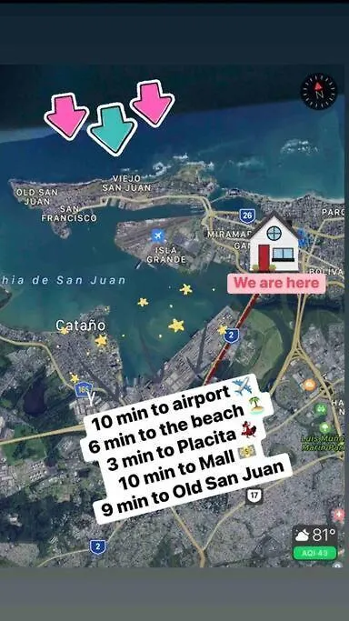 3 Bd By Airport El Yunque Walk To The Beach San Juan